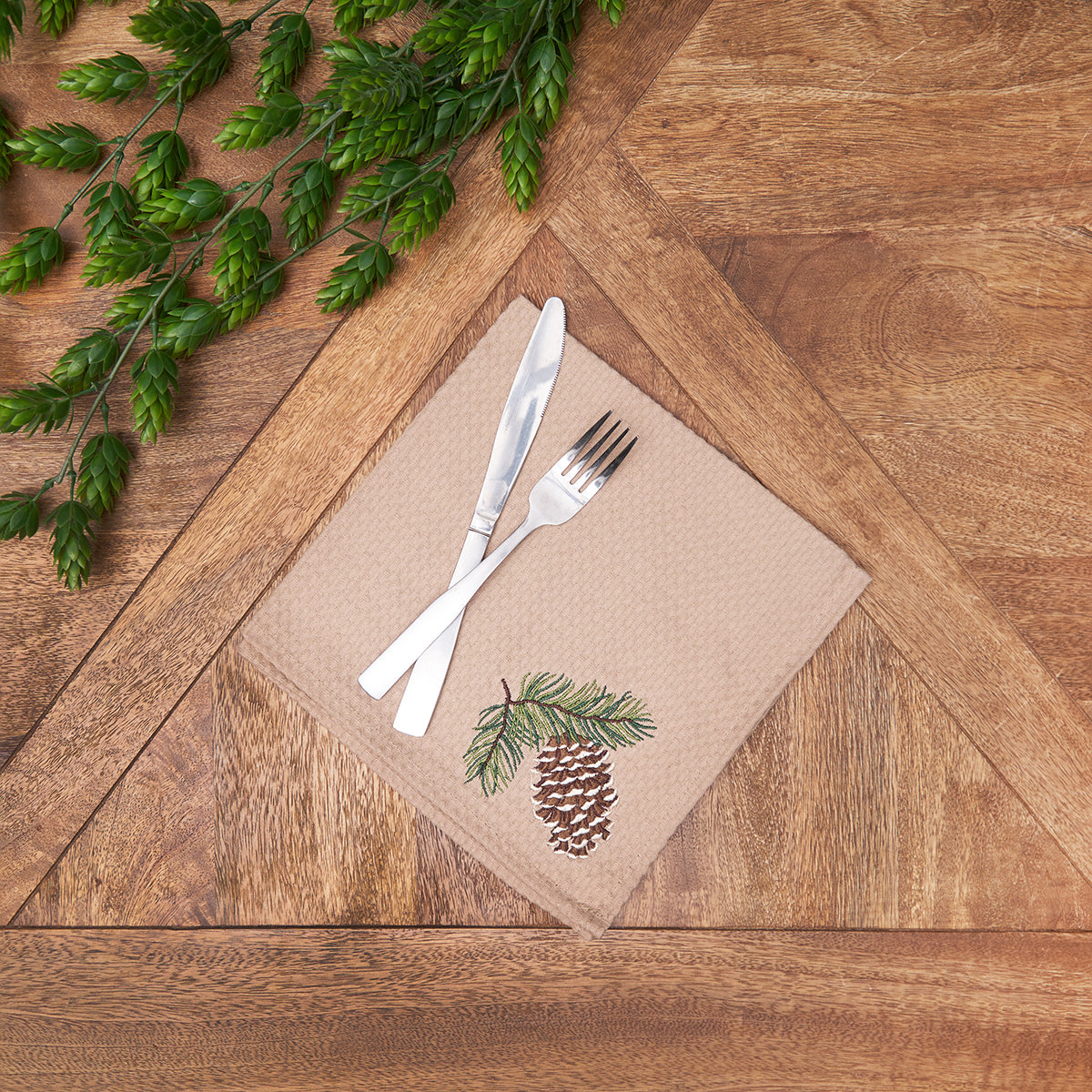 Pinecone Waffle Napkin