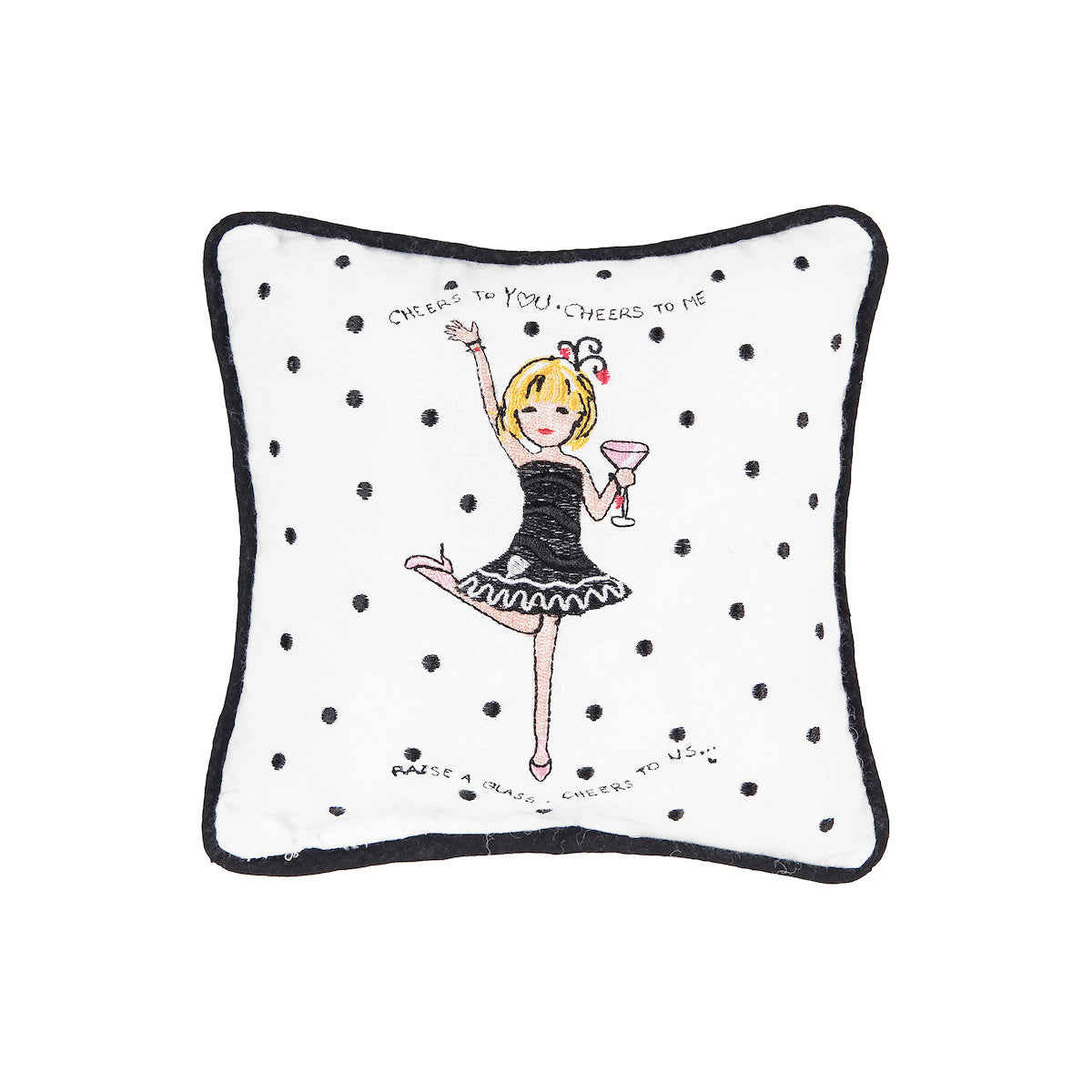 Cheers To Everything Mini Pillow