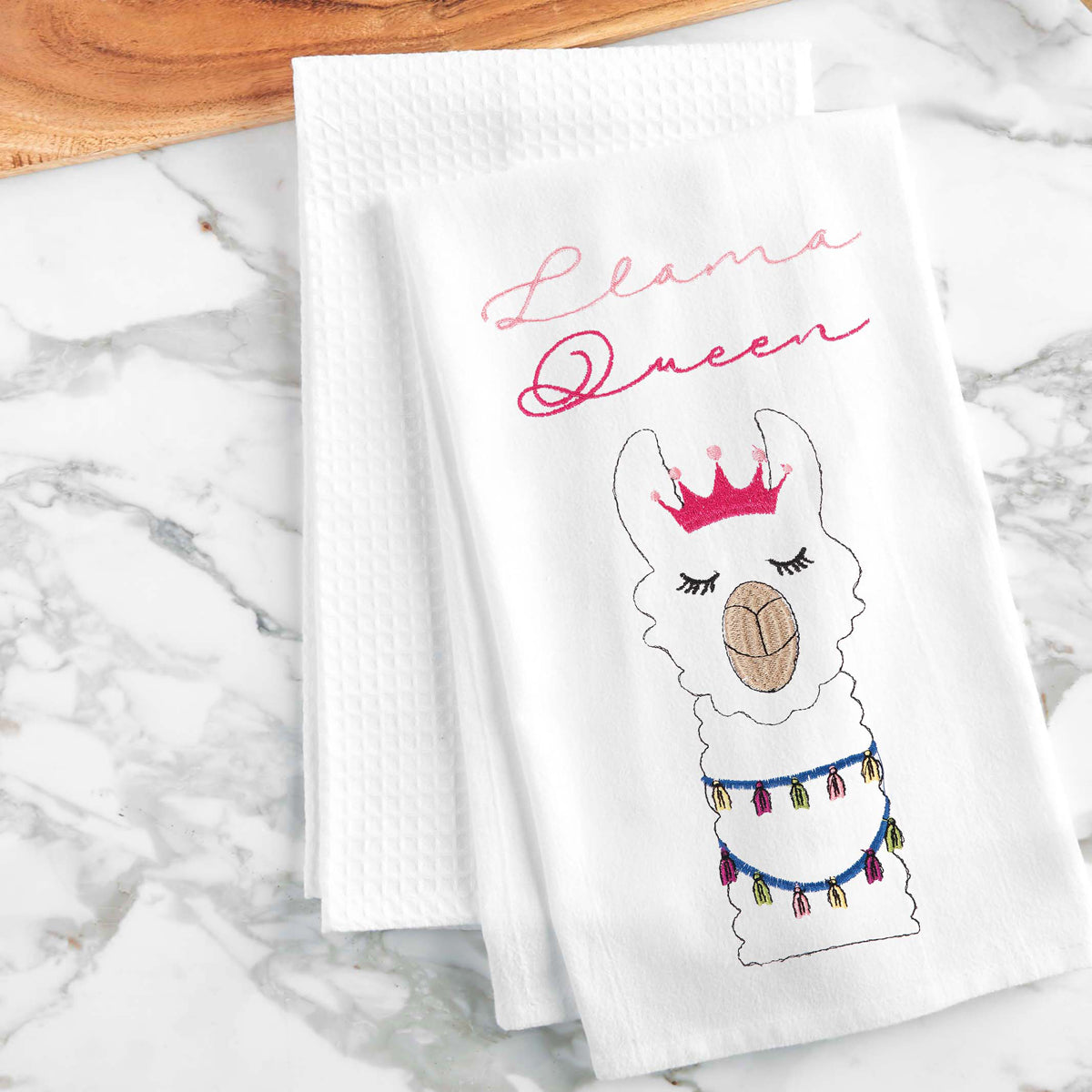 Llama Queen Kitchen Towel