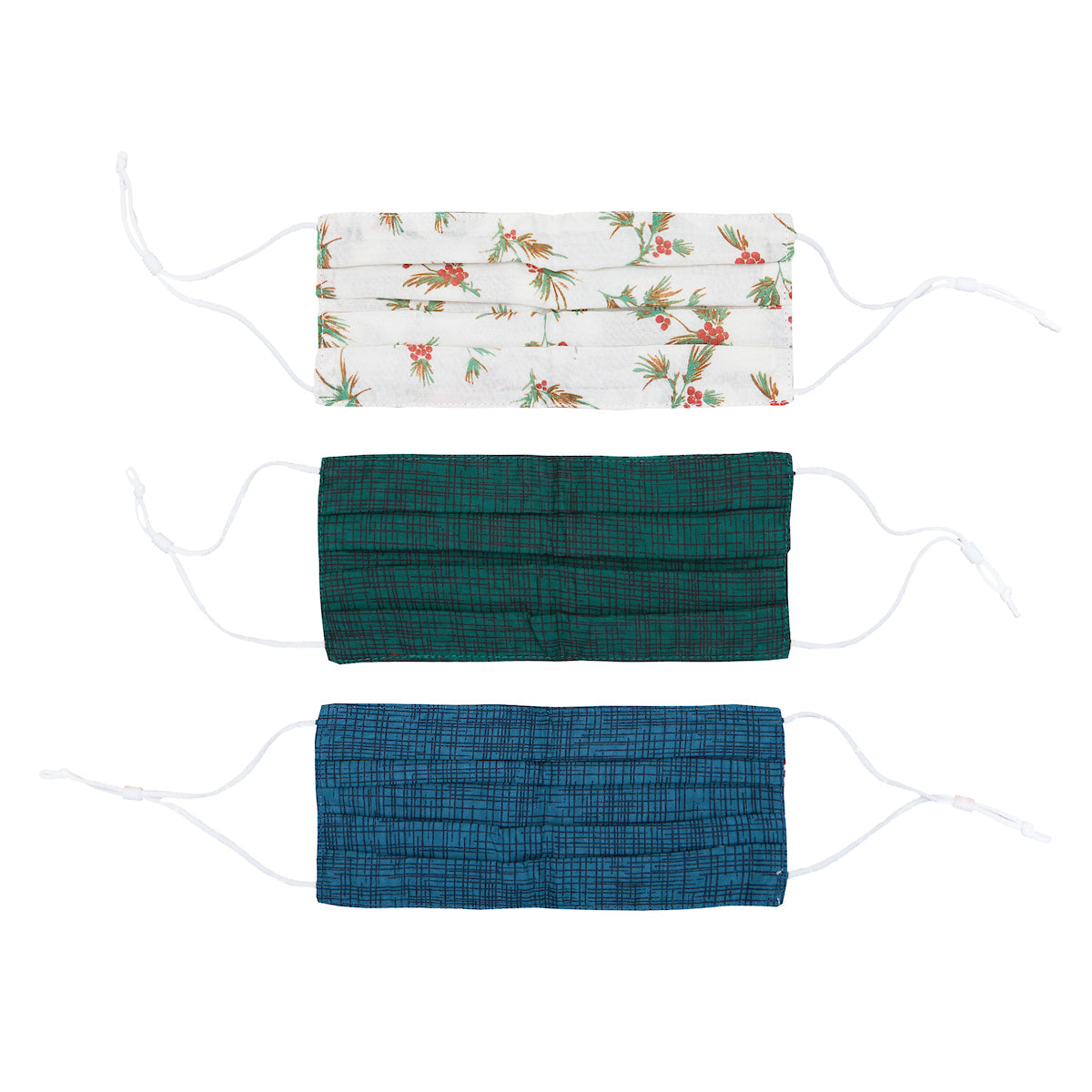 Red & Green Oblong Face Covering