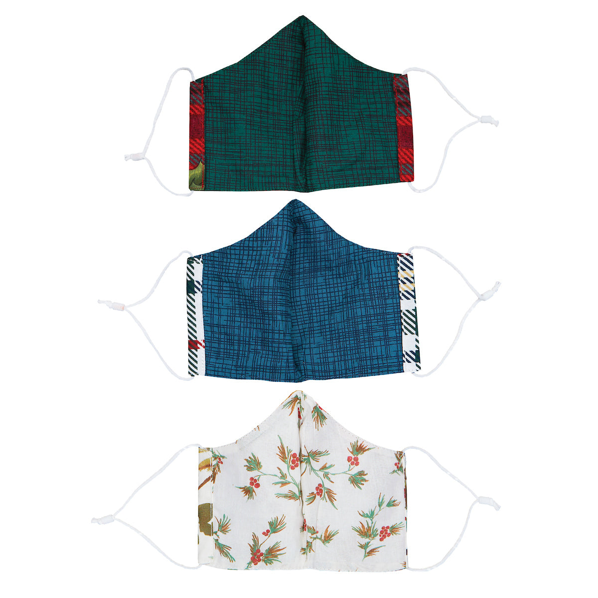 Red & Green Shaped Face Covering