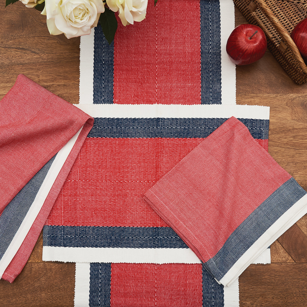 Liberty Stripe Table Linens