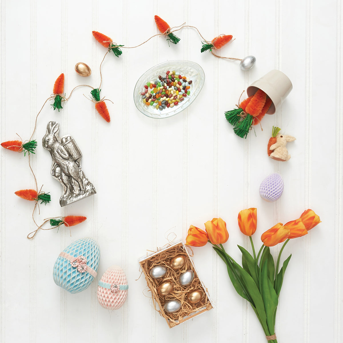 Large Honeycomb Egg Ornaments, Asst. of 4