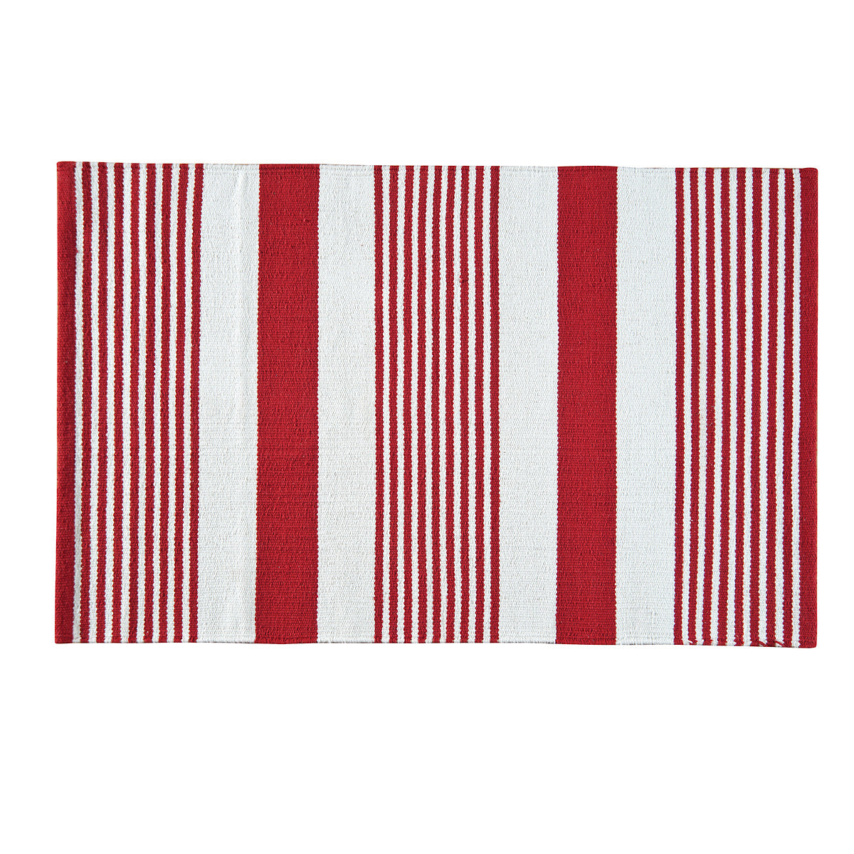 3 ft. x 5 ft. Red & White Rug