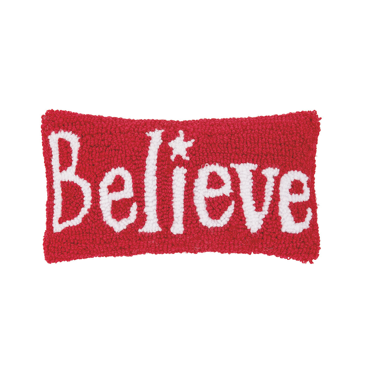Believe Hooked Mini Pillow