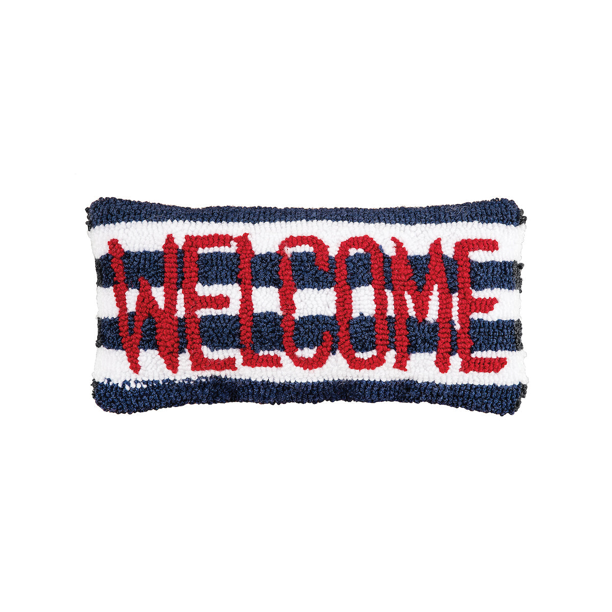 Welcome Hooked Mini Pillow