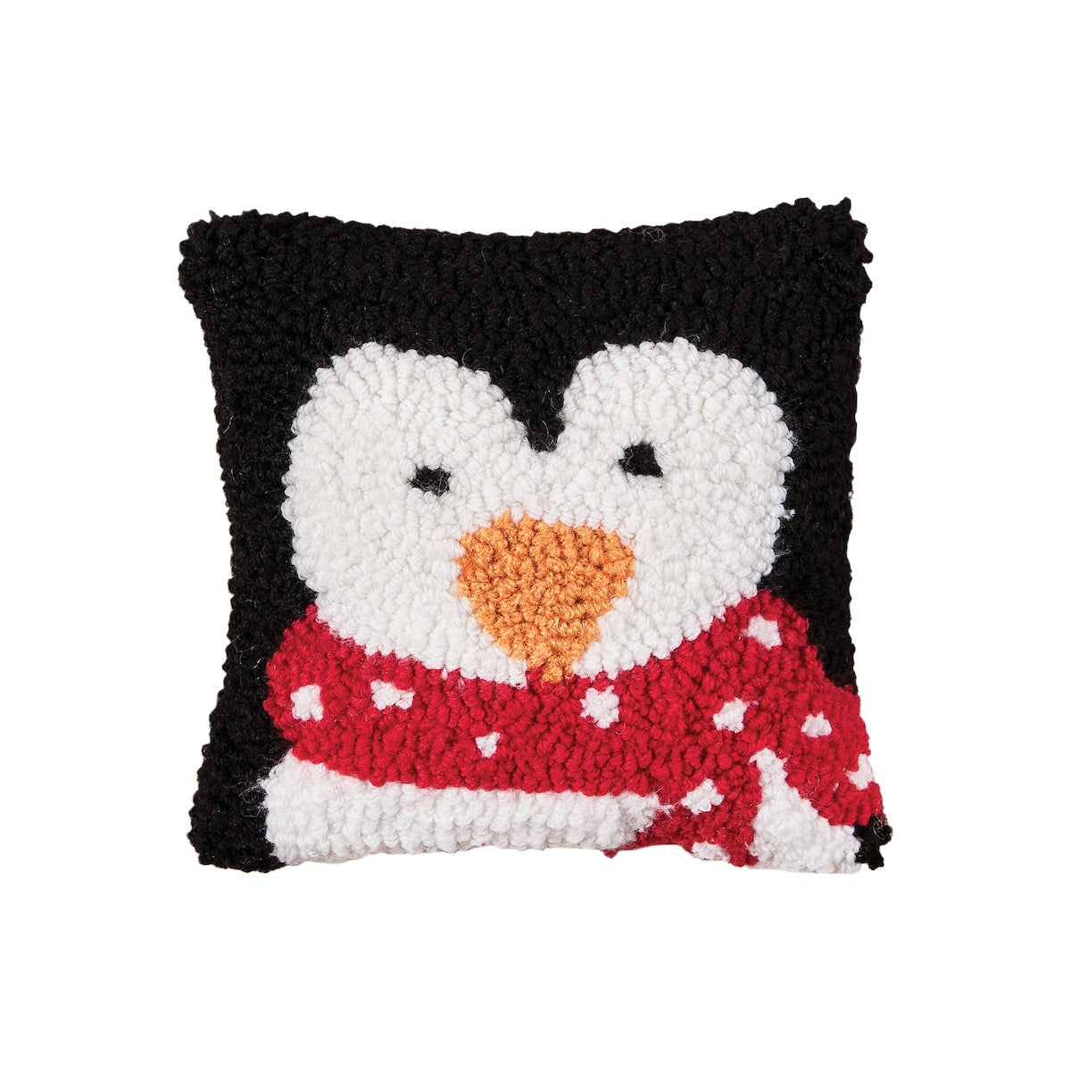 Penguin Hooked Mini Pillow