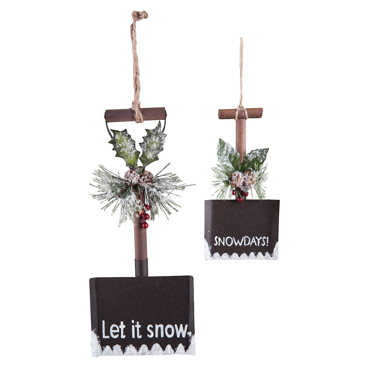 Shovel Ornaments, Set of 2