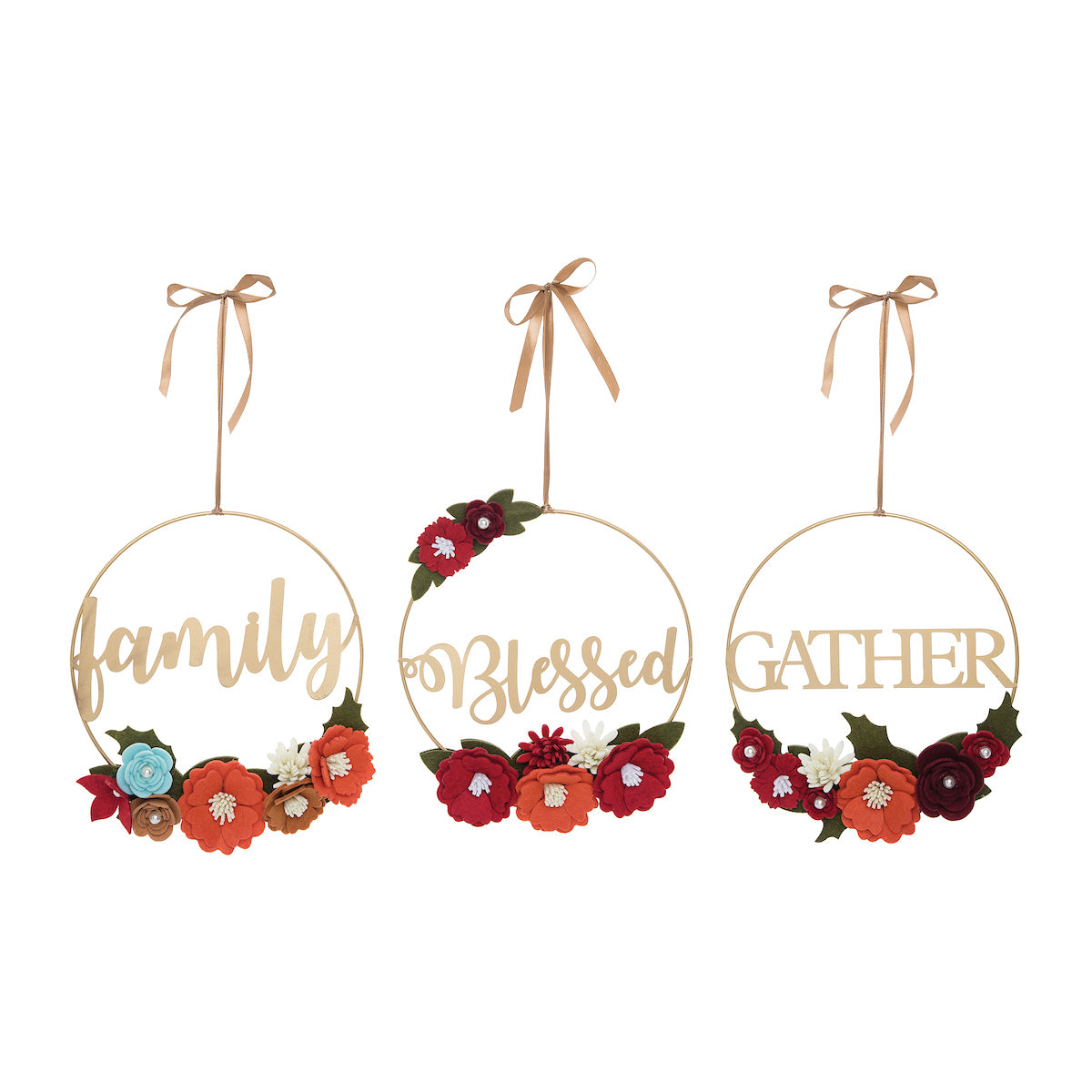 Autumn Hoop Wreath, Asst. of 3