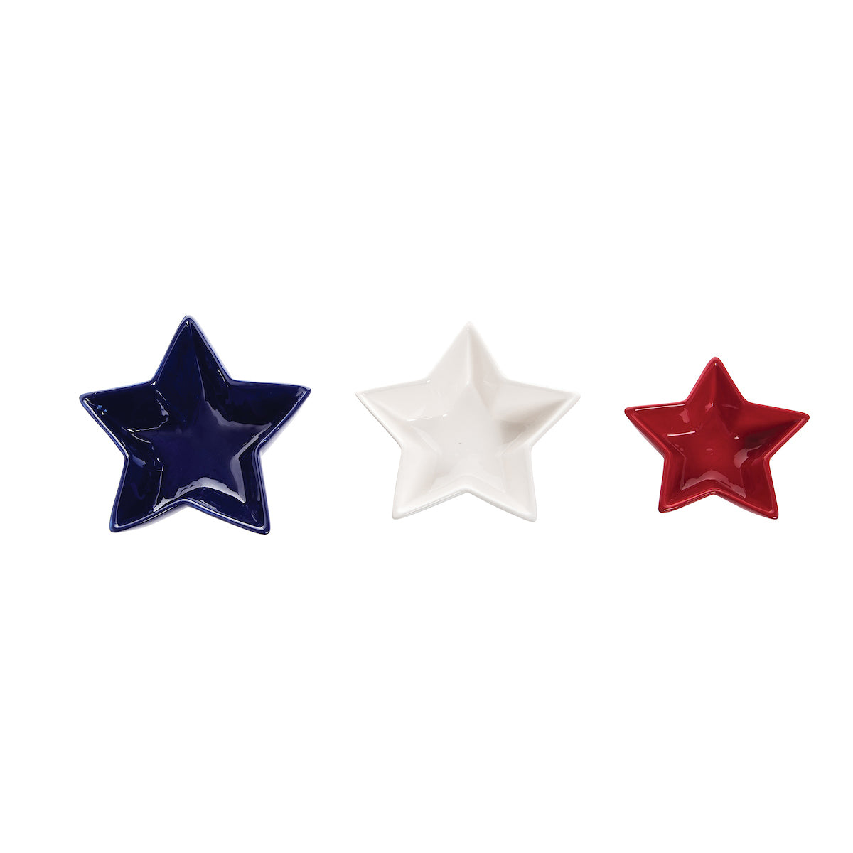 Patriotic Star Dish, Set of 3