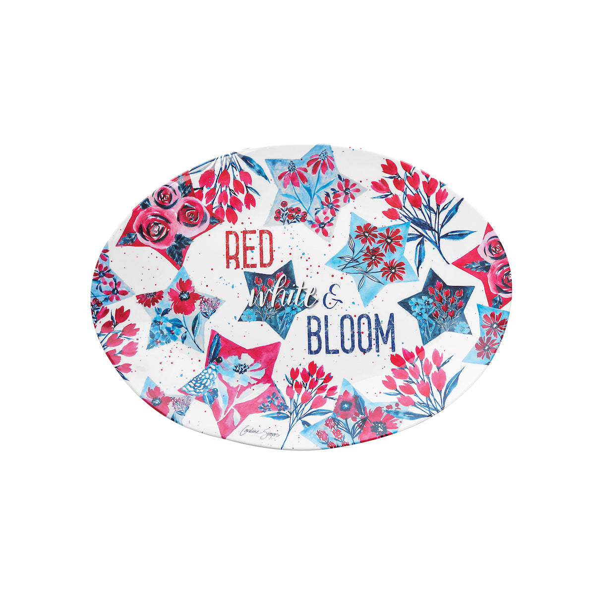 4th of July Oval Tray