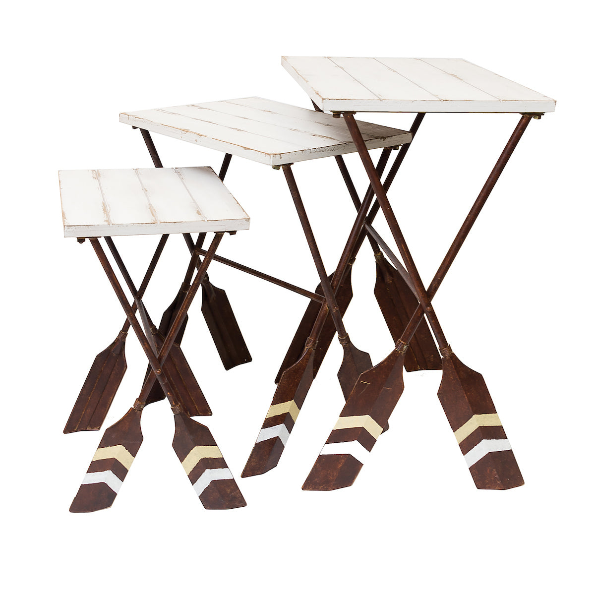 Foldable Stacking Table, Set of 3