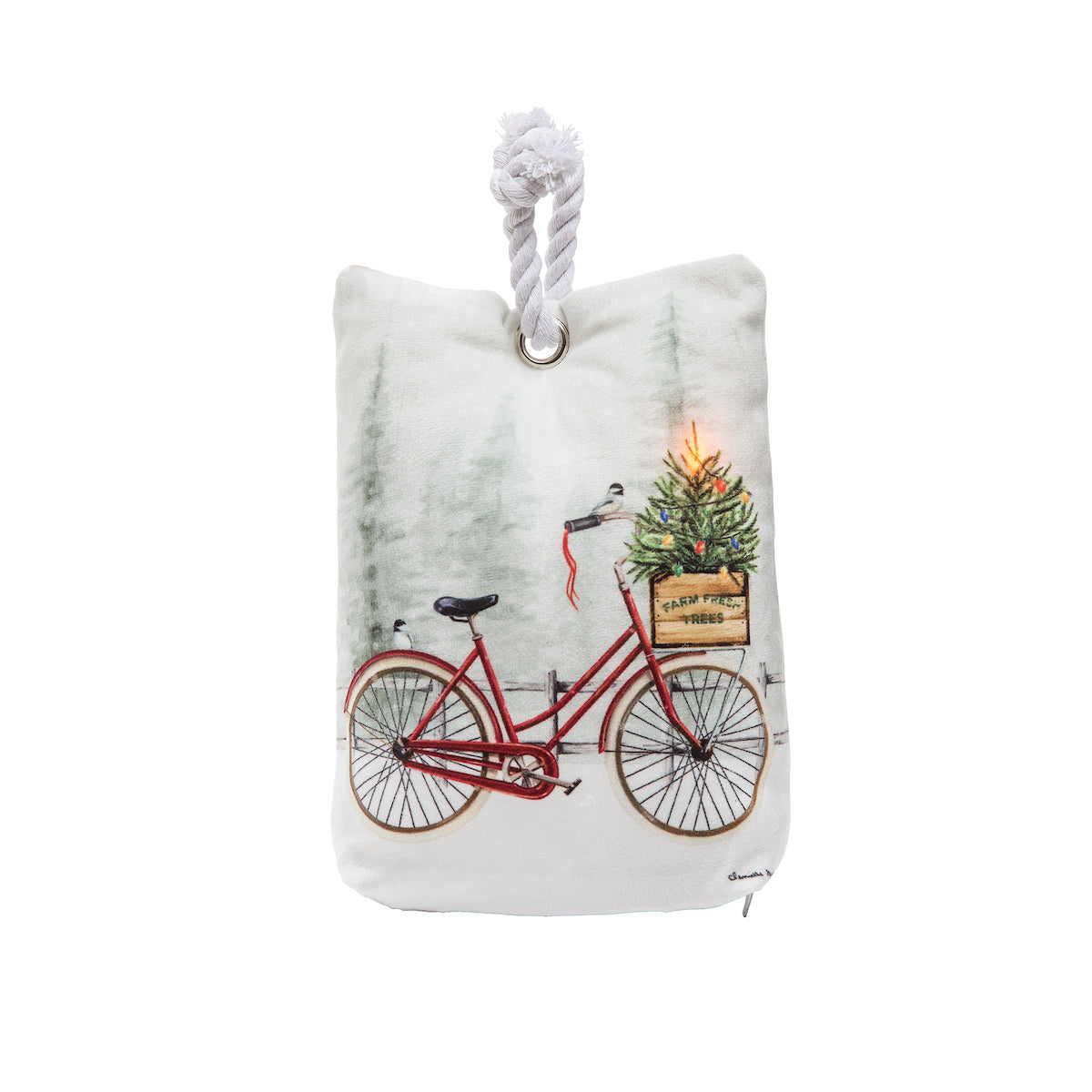Holiday Bike Cruiser LED Doorstop