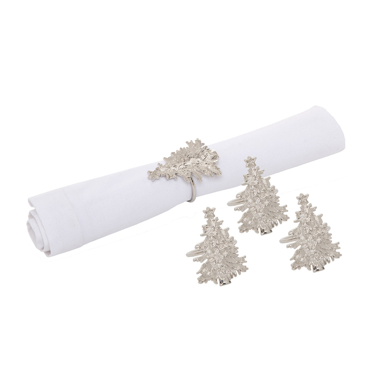 Christmas Tree Napkin Ring, Set of 4