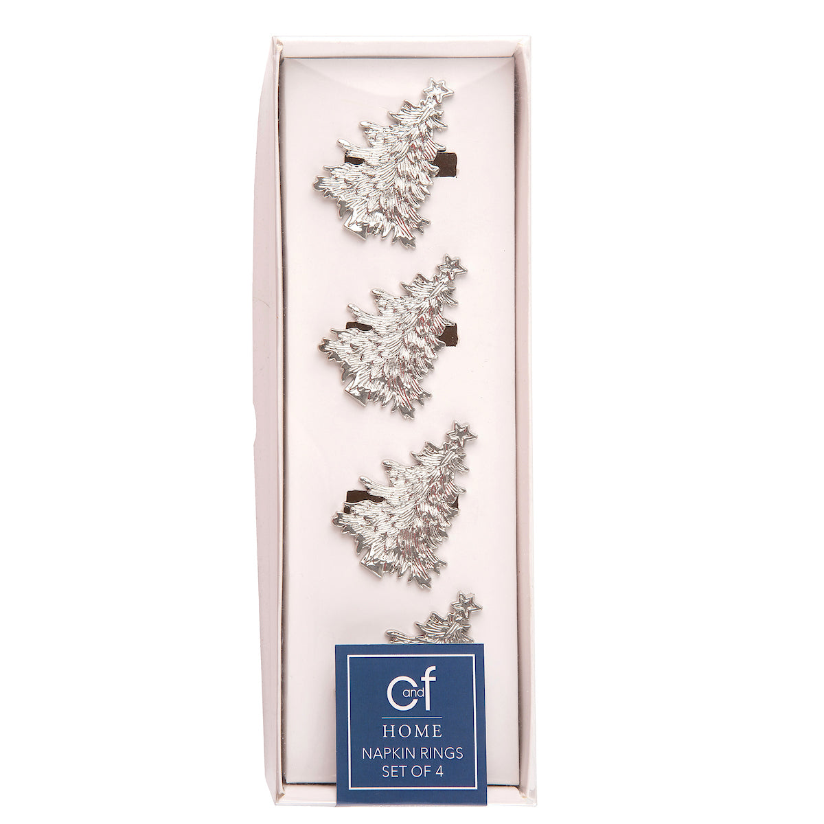 Christmas Tree Napkin Ring, Set of 4