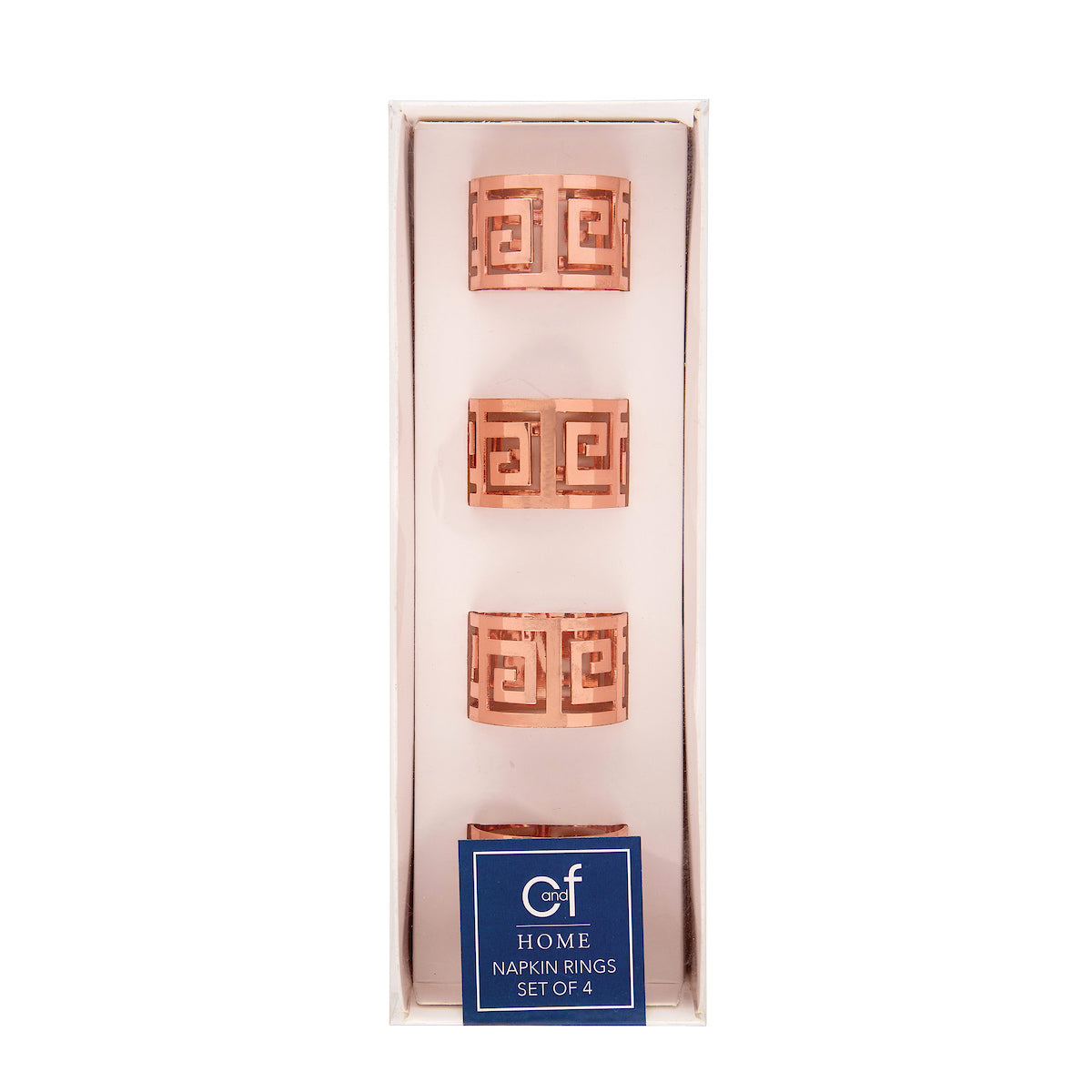 Greek Key Napkin Ring, Set of 4