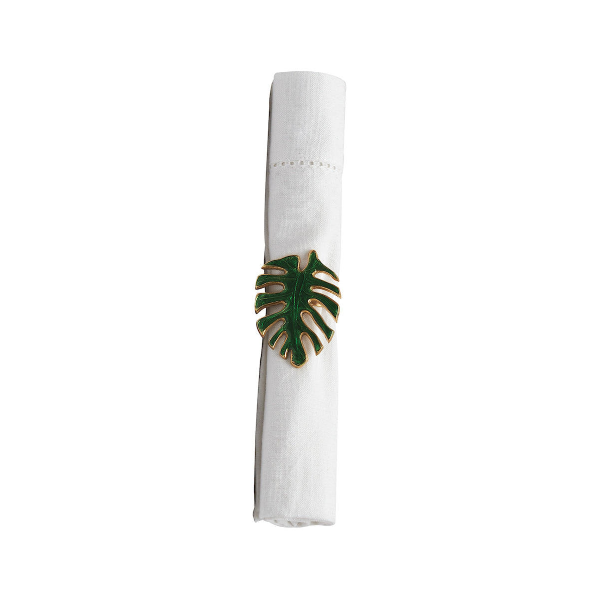 Palm Enamel Napkin Ring