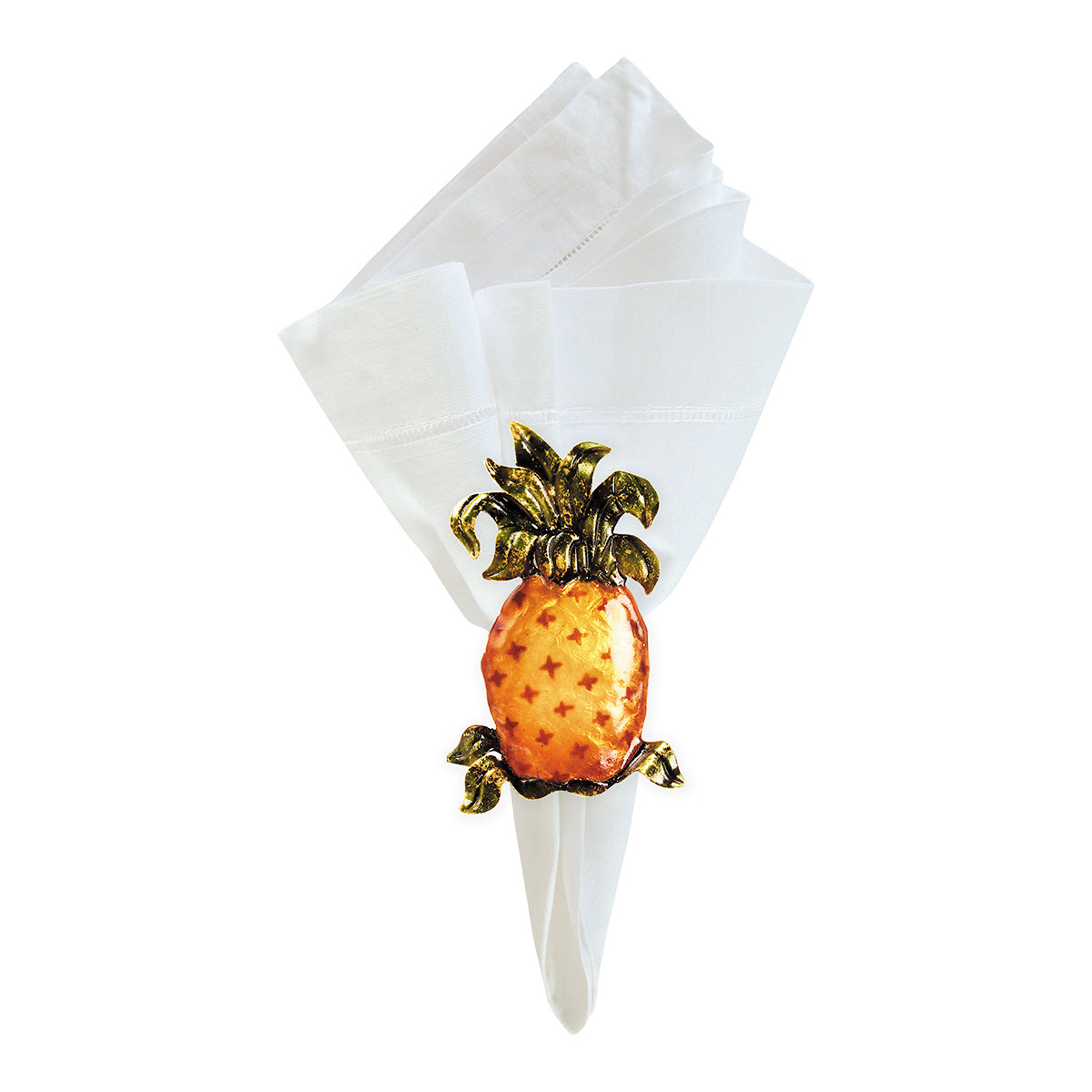 Pineapple Pearlized Napkin Ring