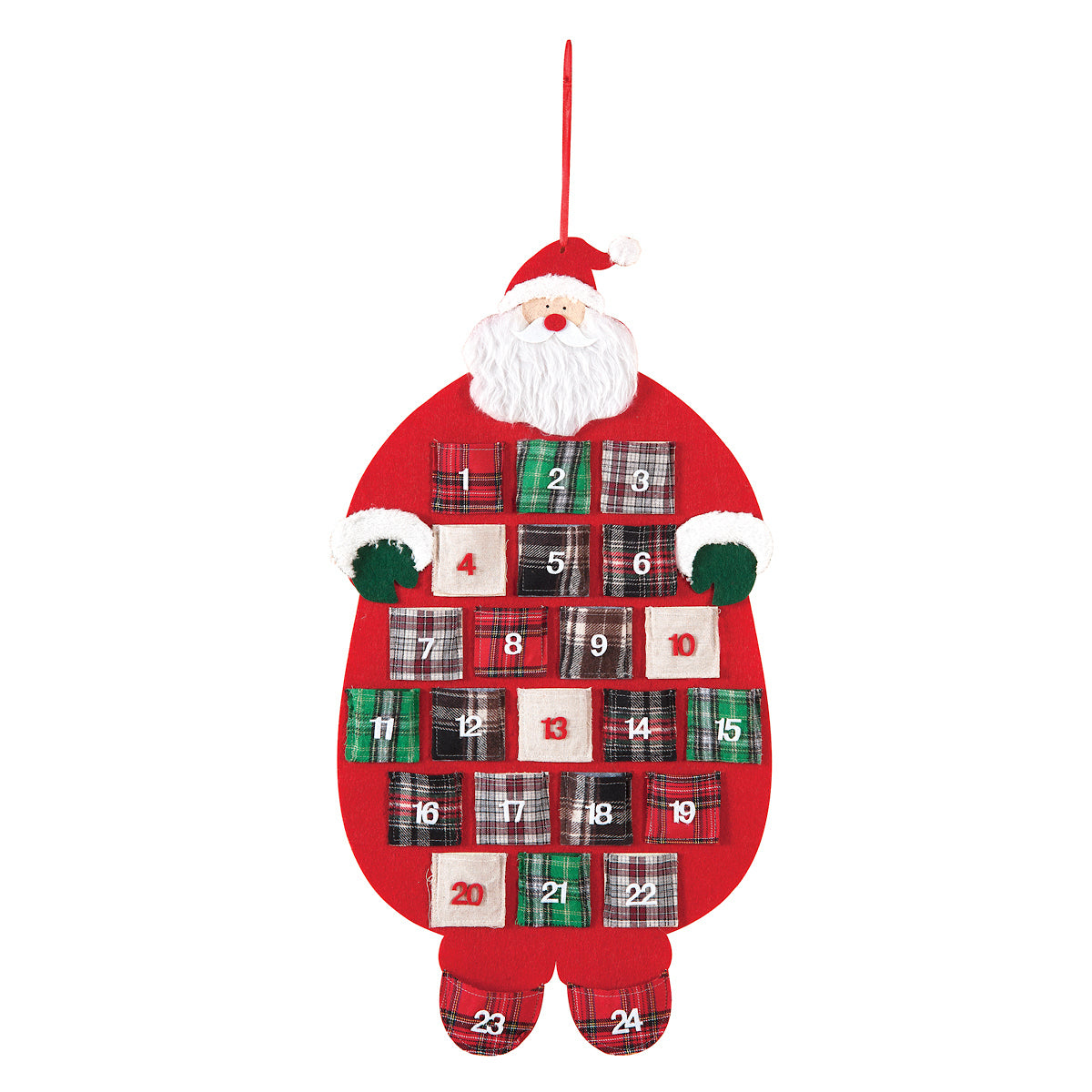 Plaid Santa Calendar