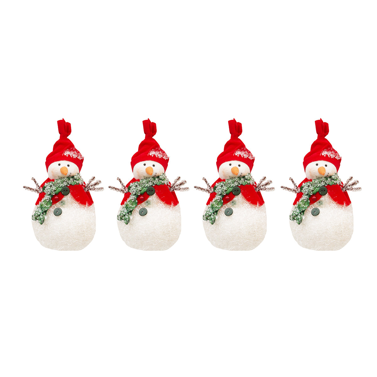 Snowman Family Ornaments, Asst. of 4