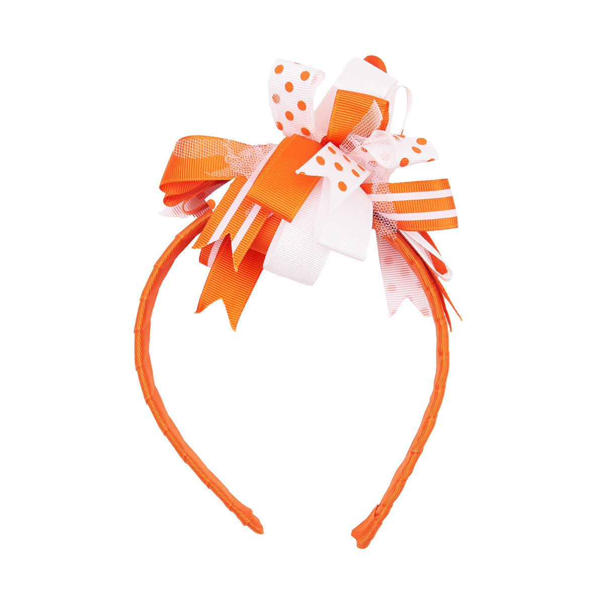 Orange/White Headband