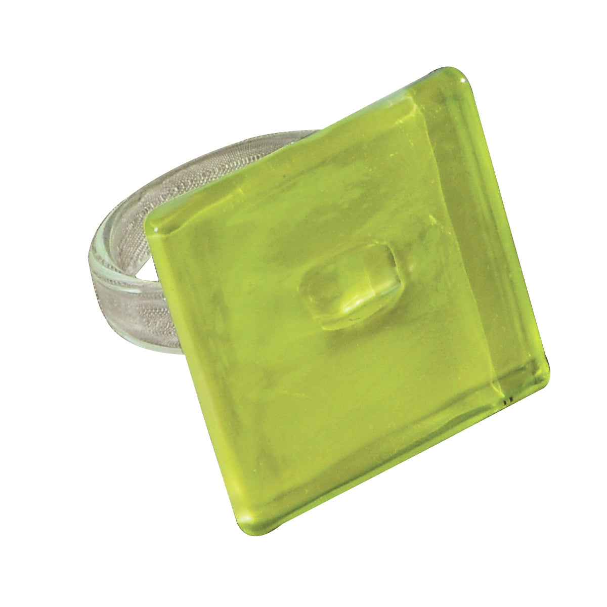 Green Tile Napkin Ring, Set of  4