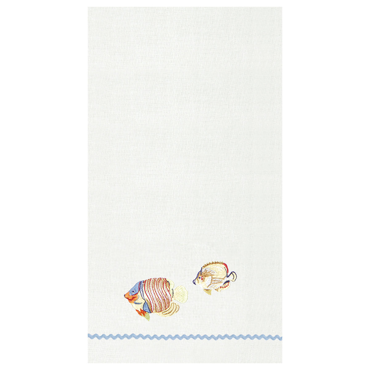Colorful Fish Hemstitch Guest Towel