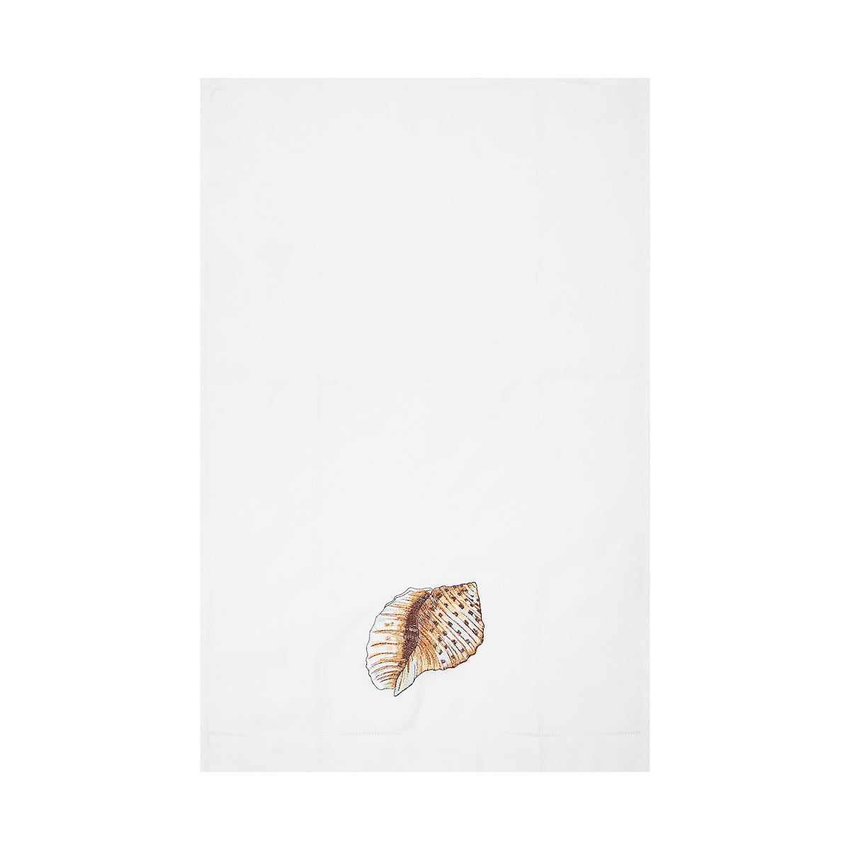 Spotted Shell Hemstitch Guest Towel