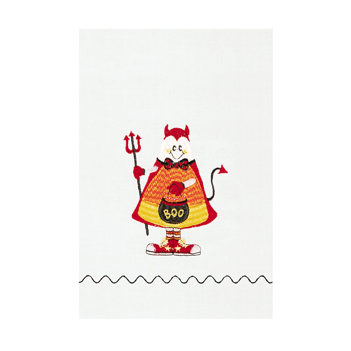 Candy Corn Devil Guest Towel