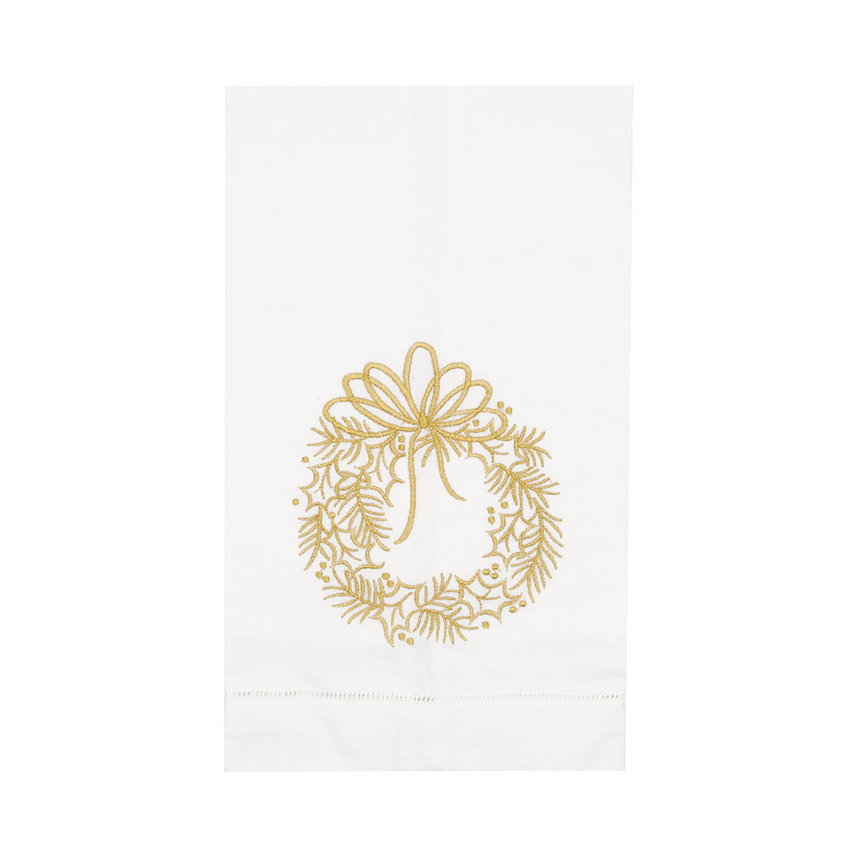 Gold Holly Guest Towel