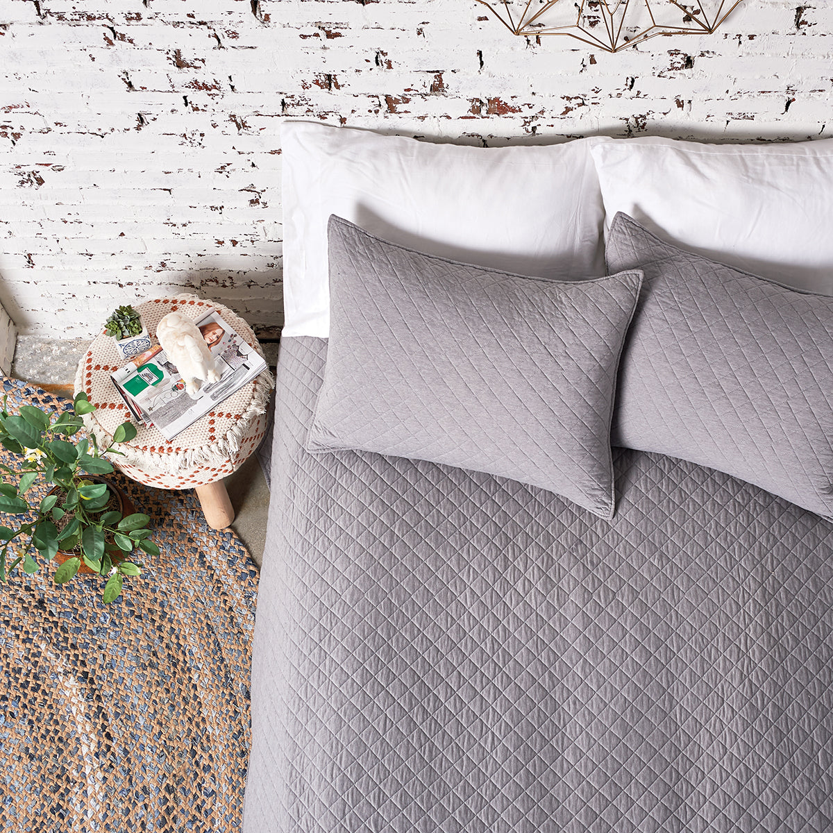 jersey gray quilt