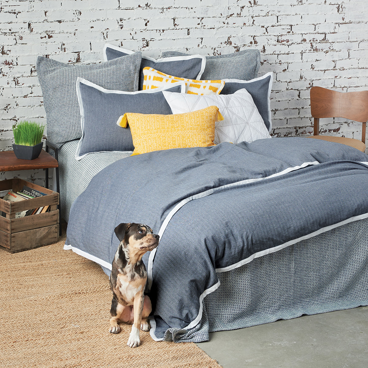 roscoe indigo euro sham
