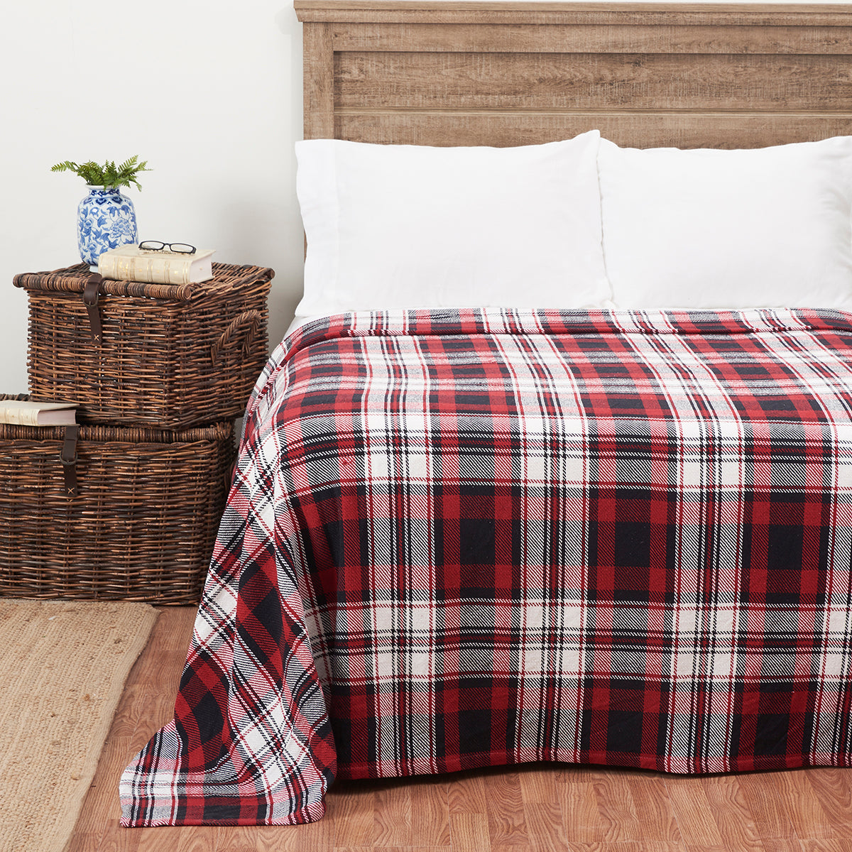 Fireside Plaid Blanket