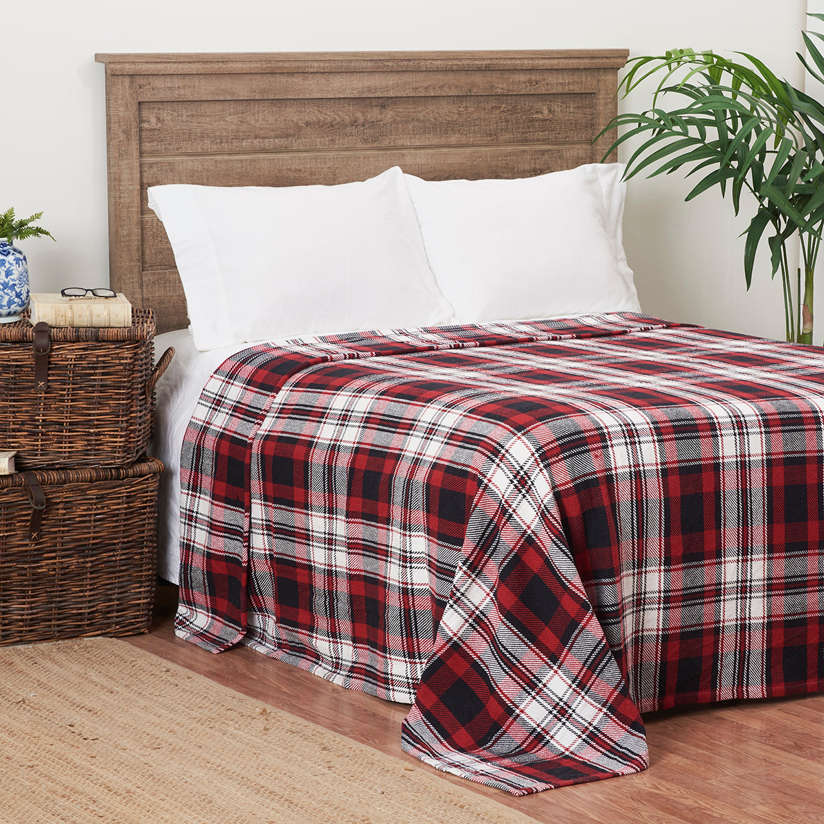 Fireside Plaid Blanket