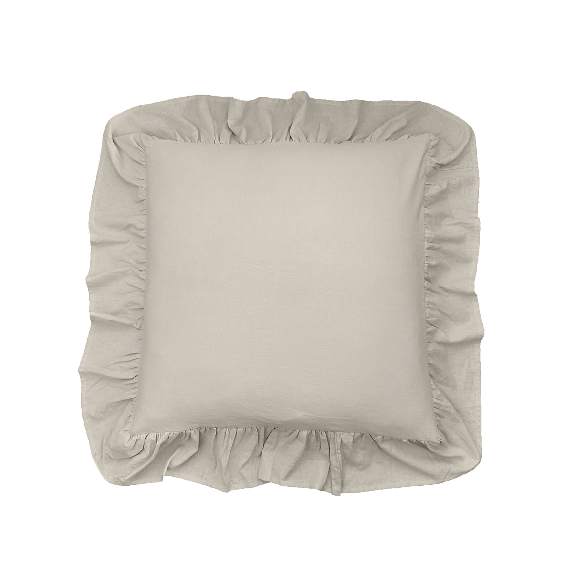 Ruffled Bedspread Euro Sham