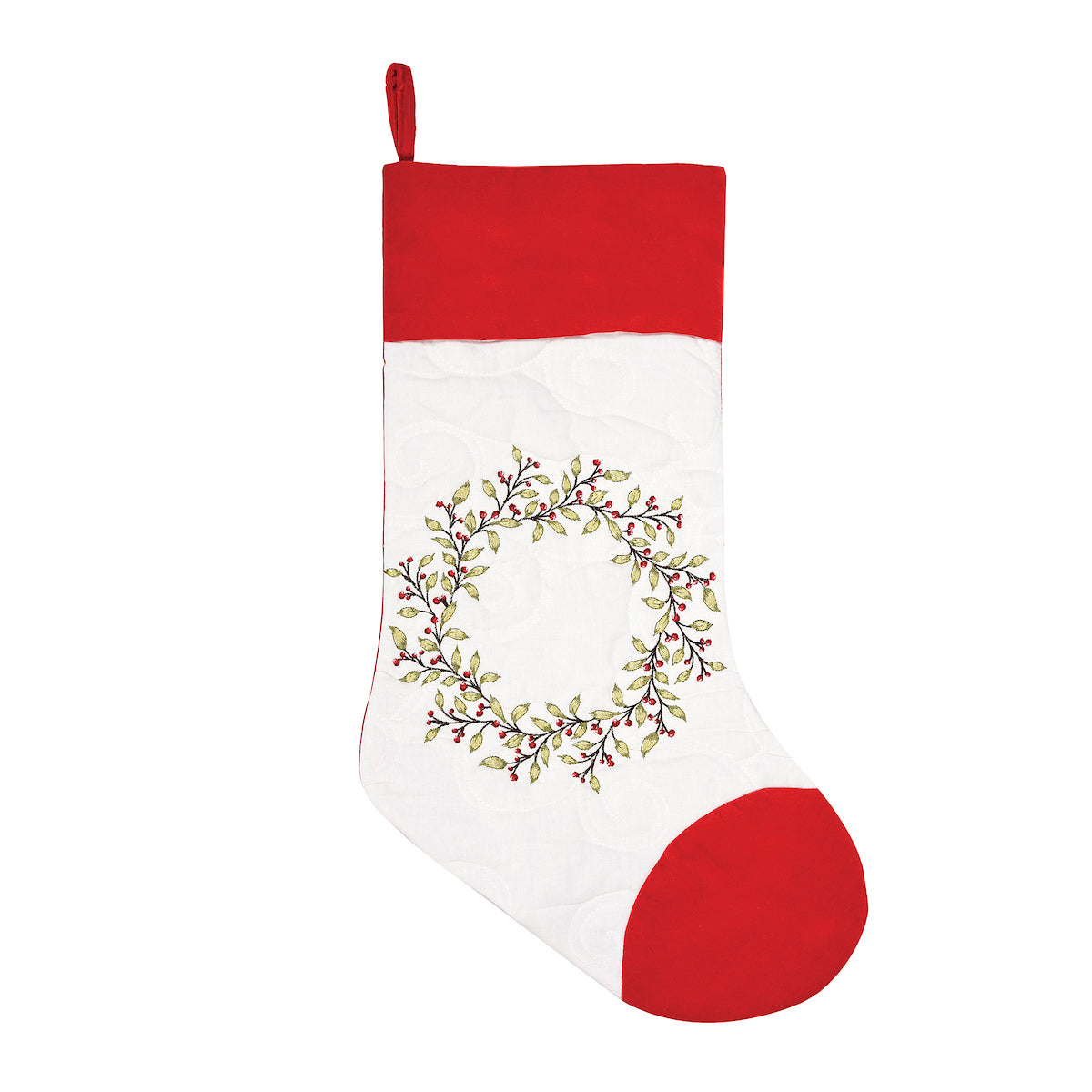 Berry Garland Stocking