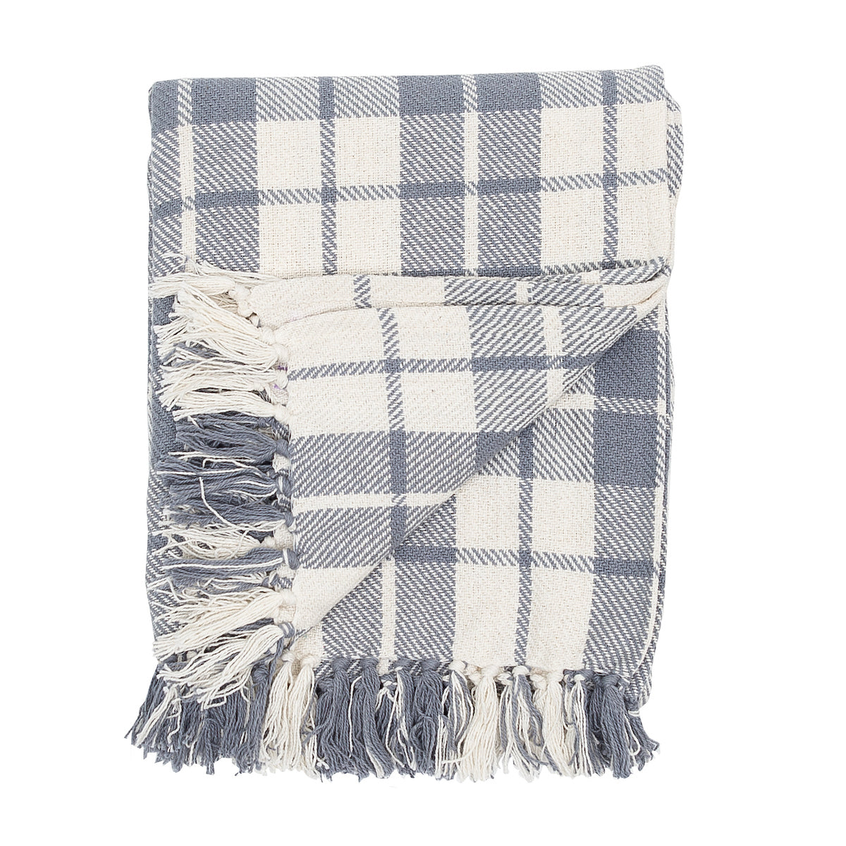 Sheridan Plaid Cement Throw