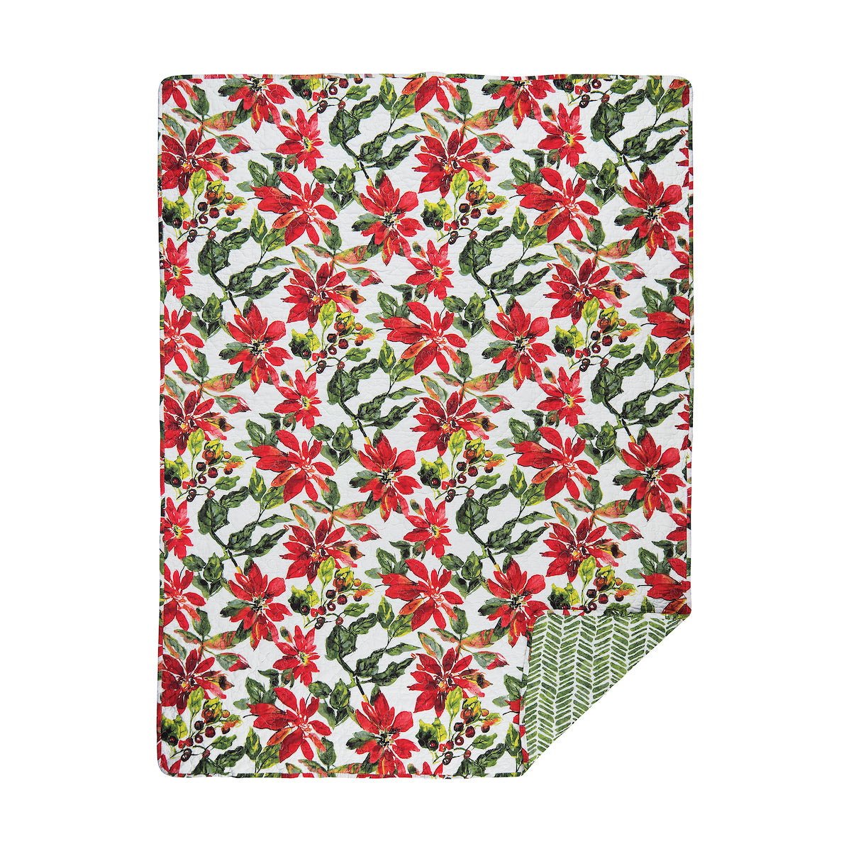 Poinsettia Berries Throw