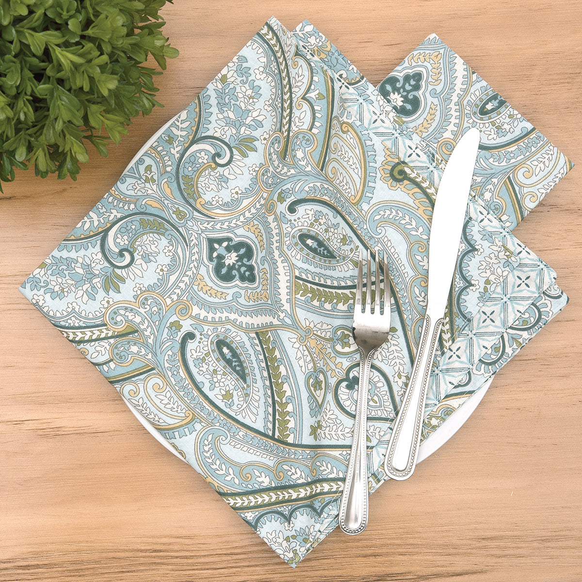 Amherst Blue Table Linens