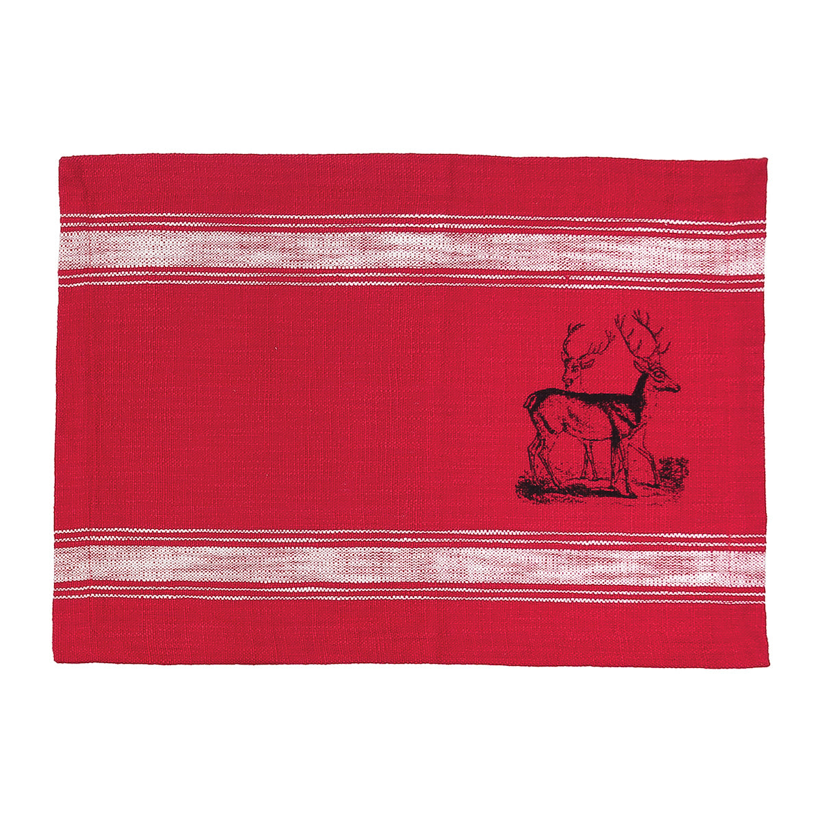 Stag Feed Sack Table Linens