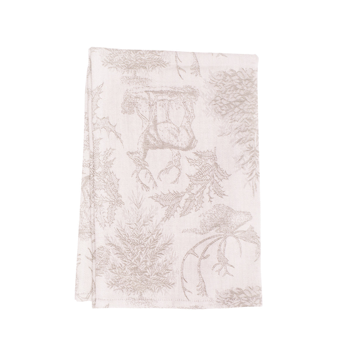 Jacquard Stag Clay Kitchen Towel