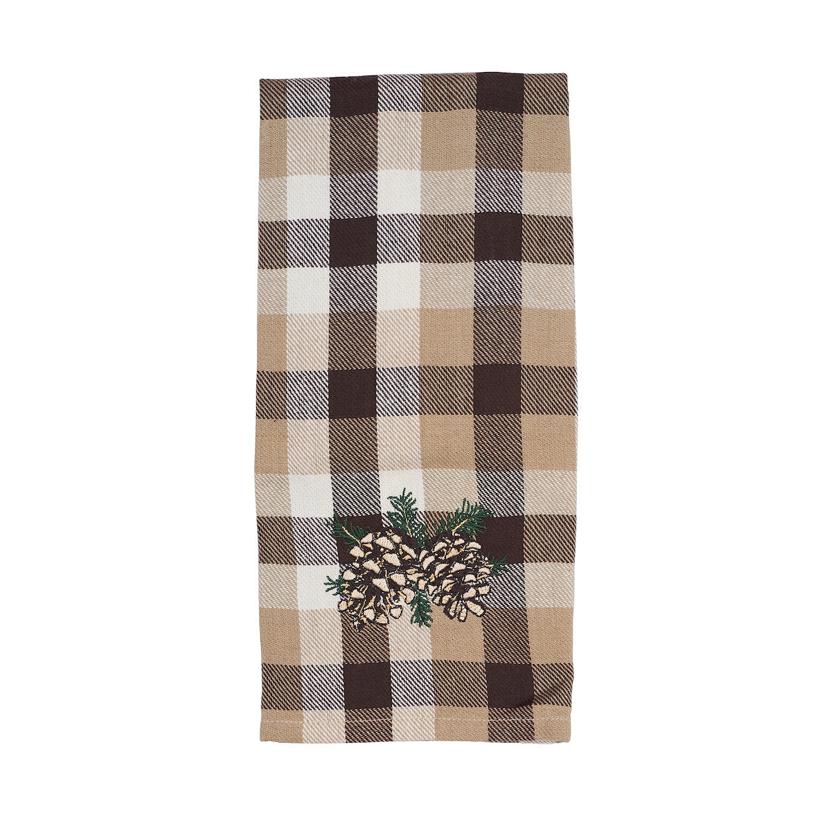 Plaid Pinecone Kitchen Towel
