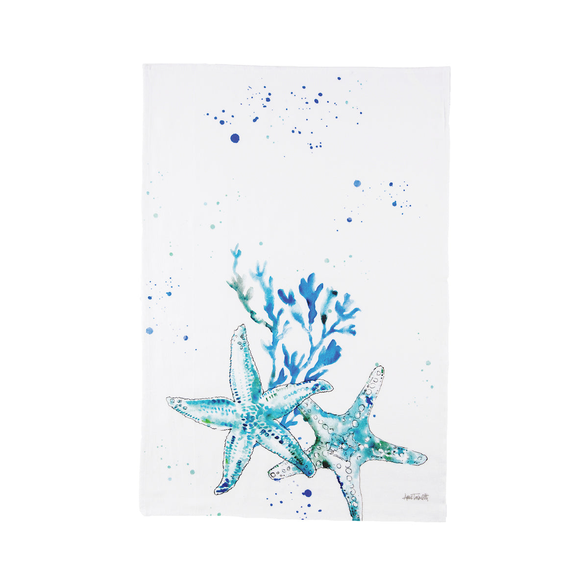 Starfish Printed Kitchen Towel