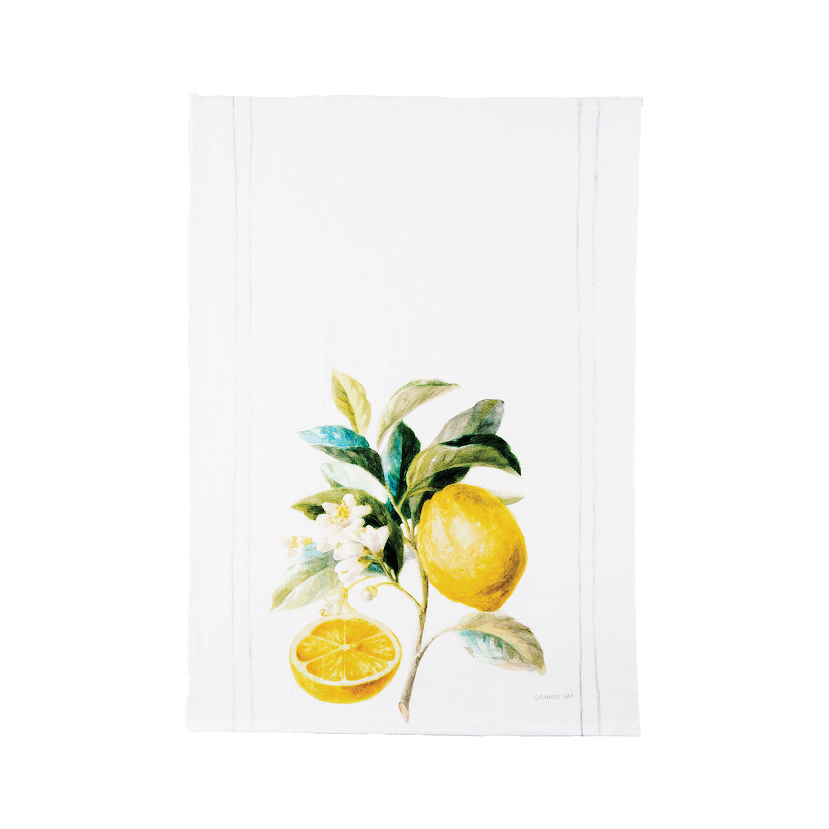 Citrus Stripe Printed Kitchen Towel