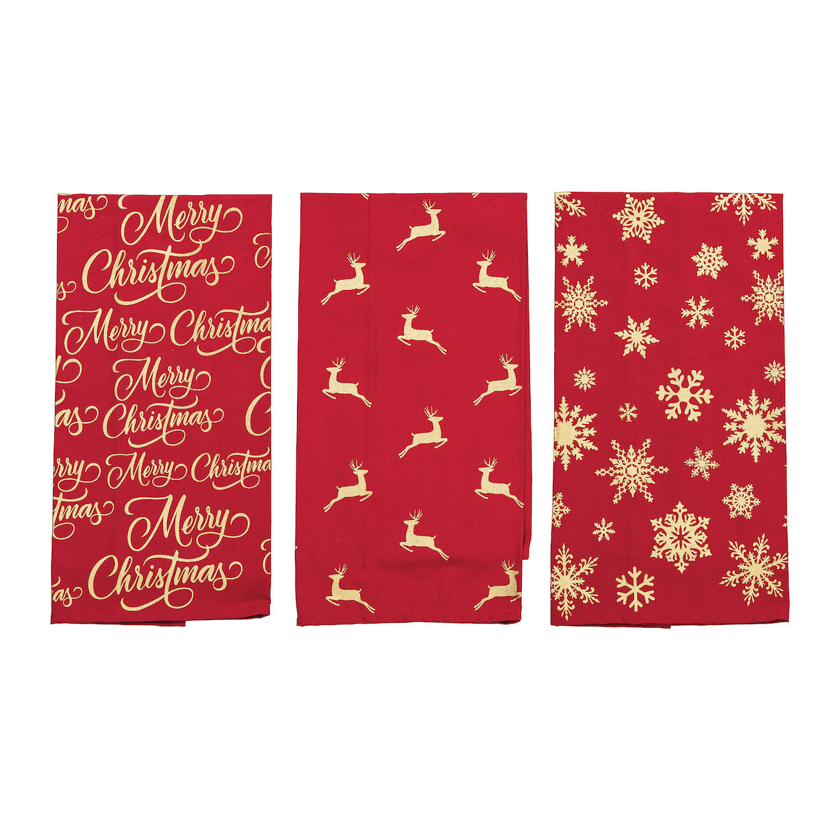 Glistening Gold Kitchen Towel Set