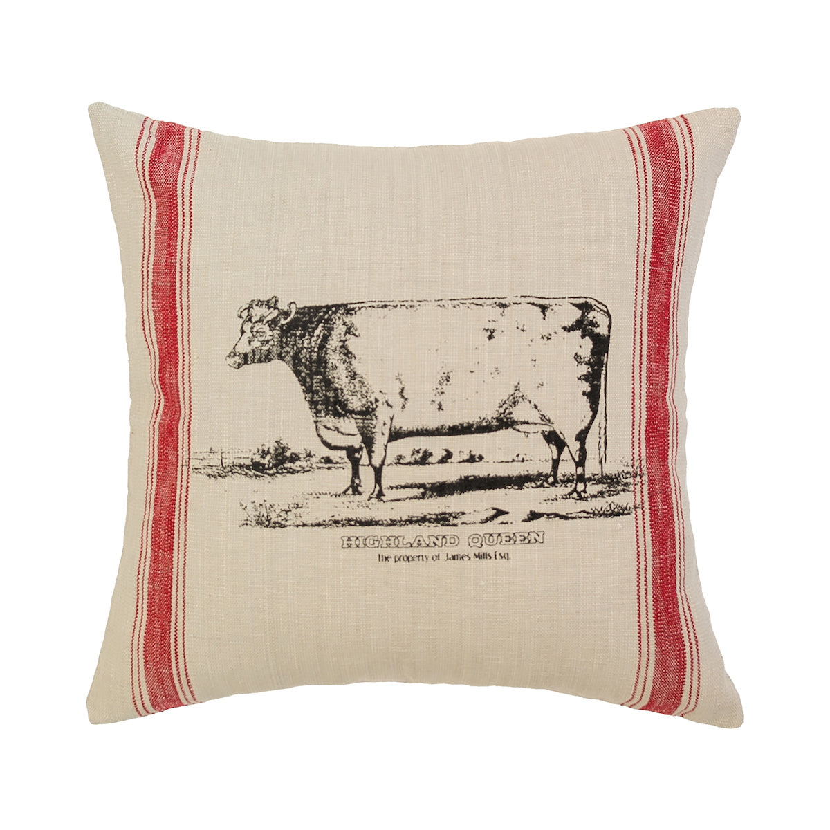 Cow Feed Sack Pillow