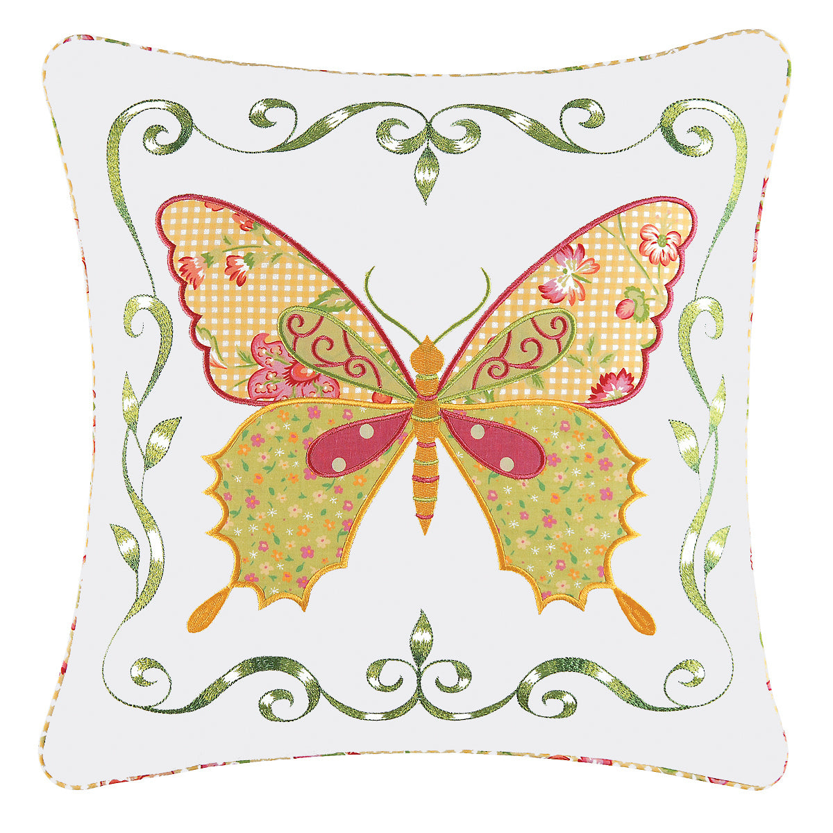 Pink Butterfly Pillow