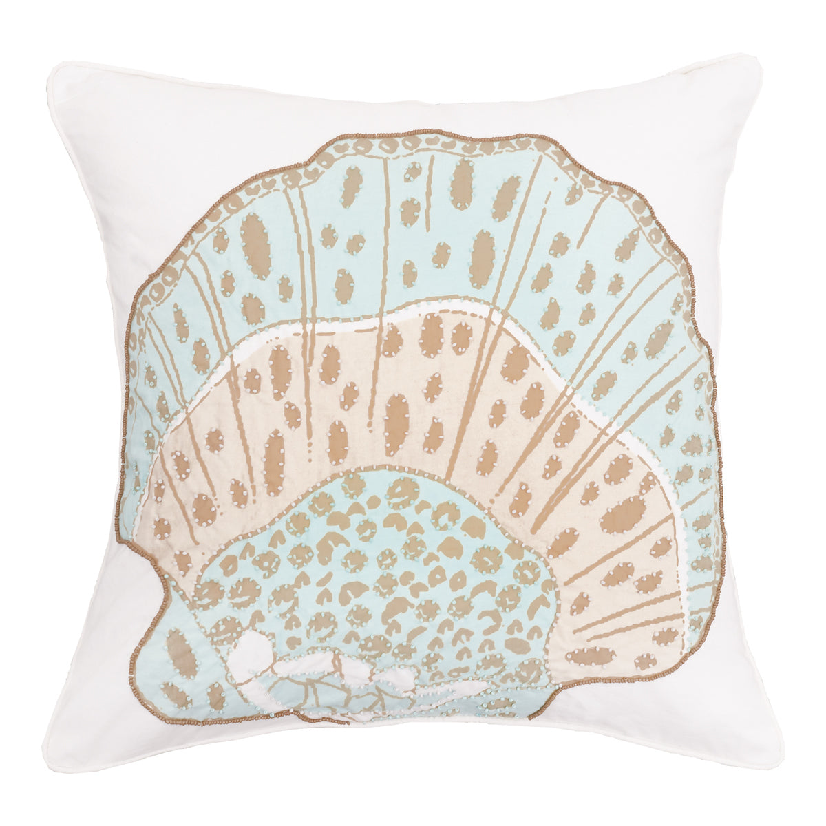 Amber Sands Shell Pillow – Plum & Post