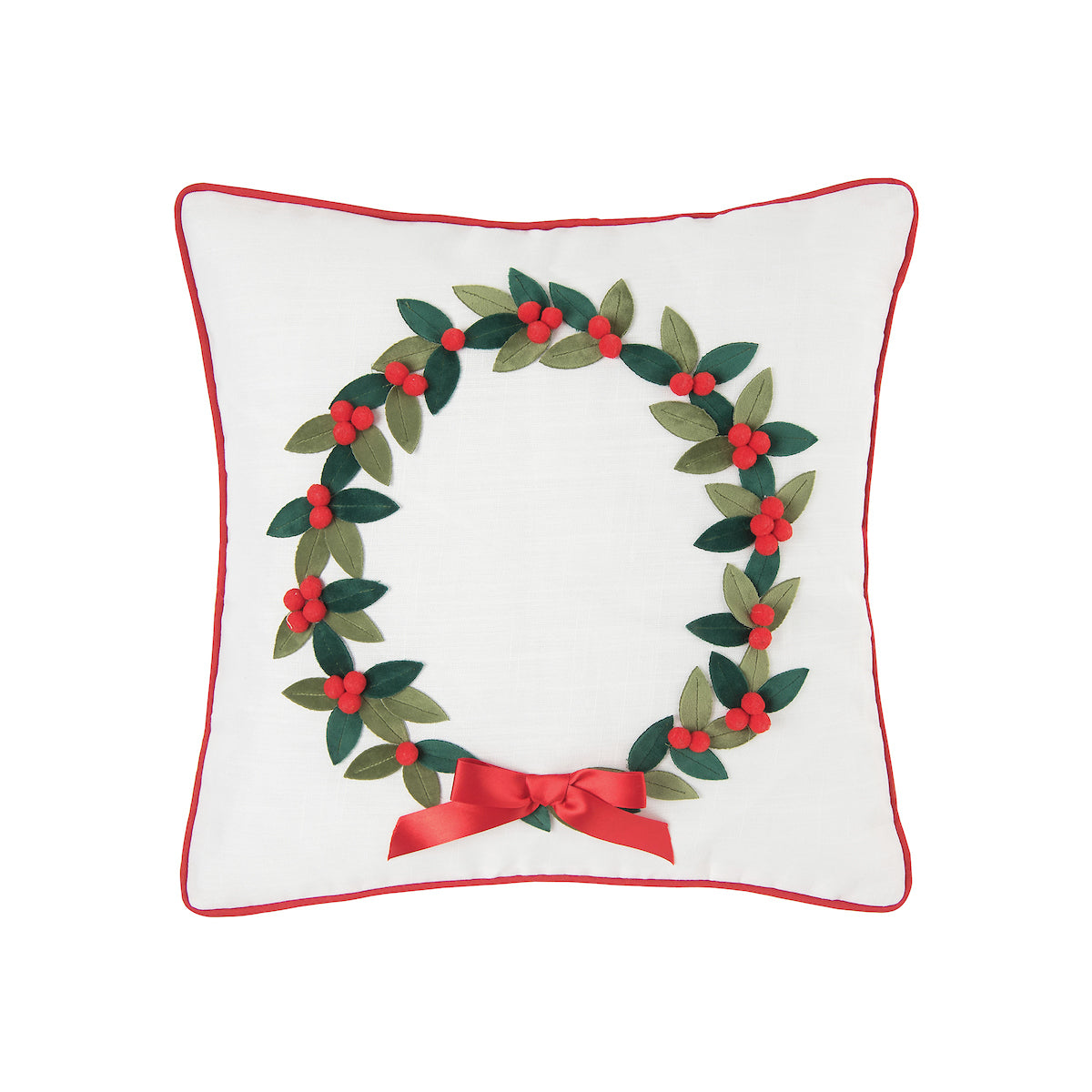 Holiday Wreath Pillow