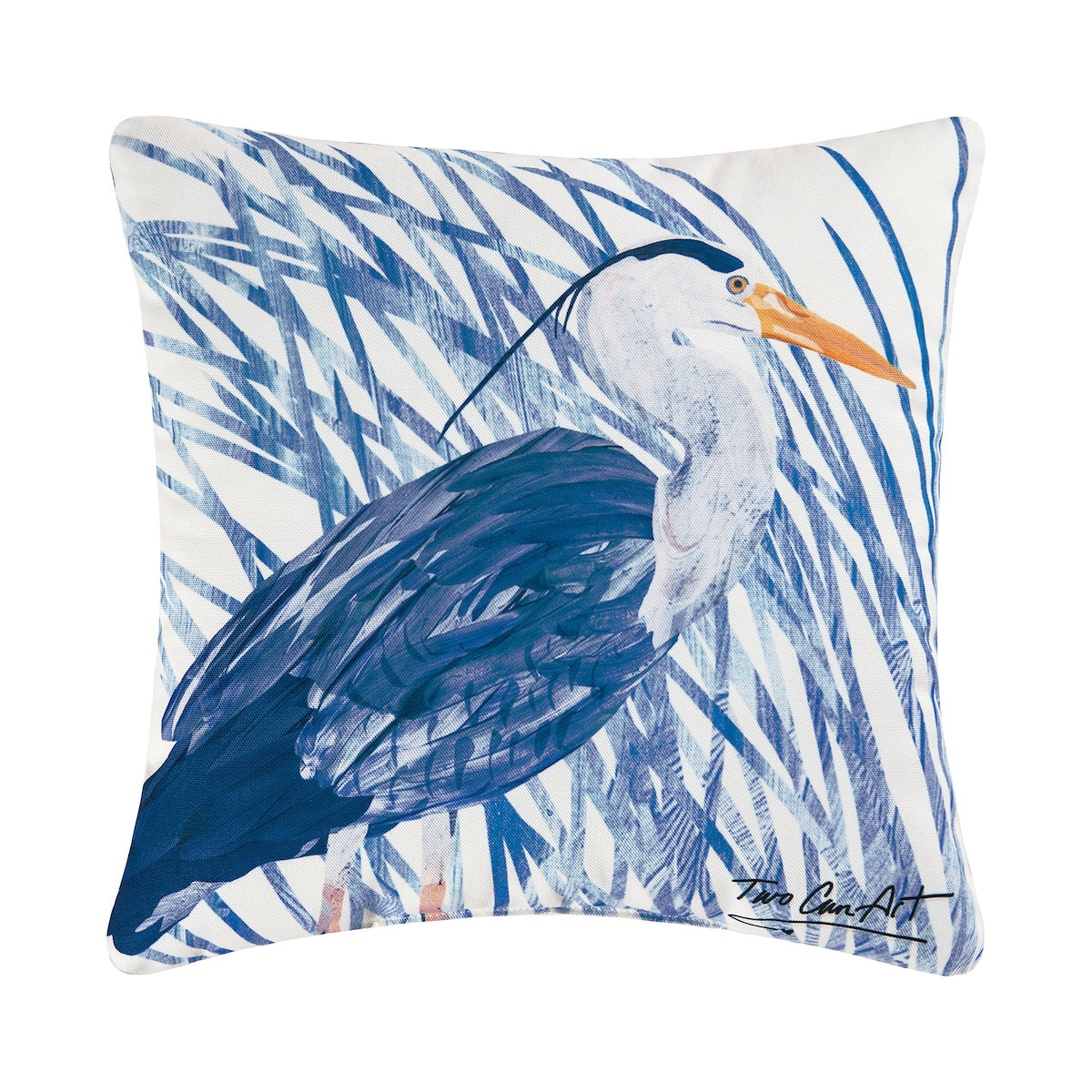 Blue Heron Indoor Outdoor Pillow